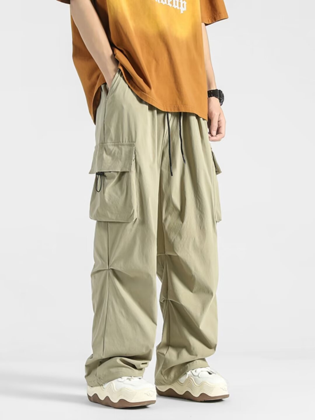 Straight Outdoor Loose Casual Trousers Men