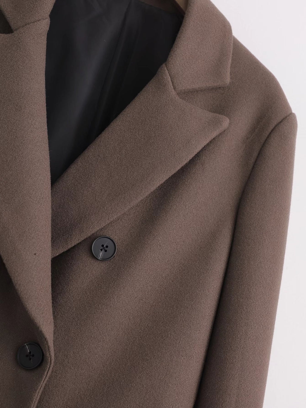 Retro Lapel Double Breasted Temperament Loose Jacket