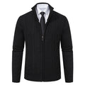 Men's Stand Collar Casual Cardigan Sweater Coat