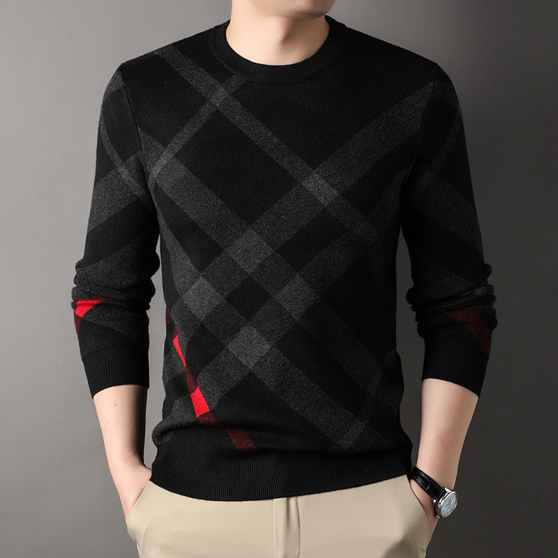 Men's Casual Loose Print sweater
