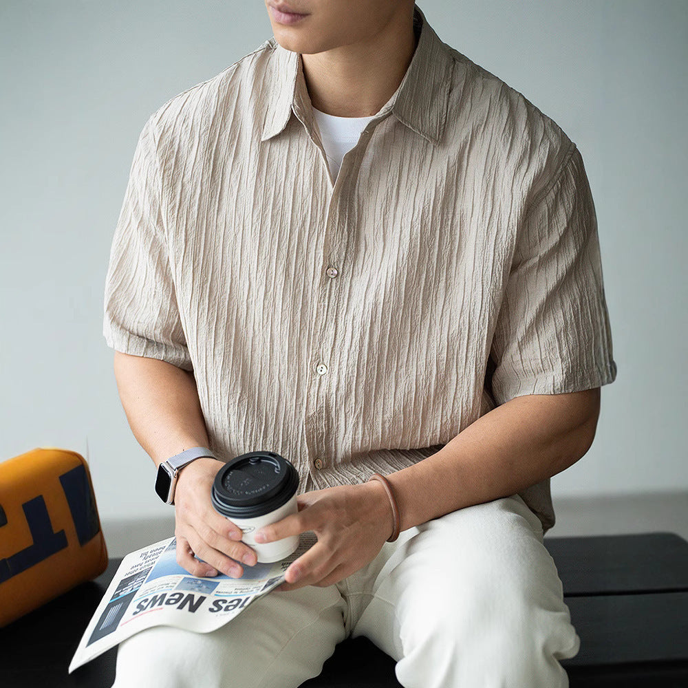 Slightly Wrinkled Light Business shirt