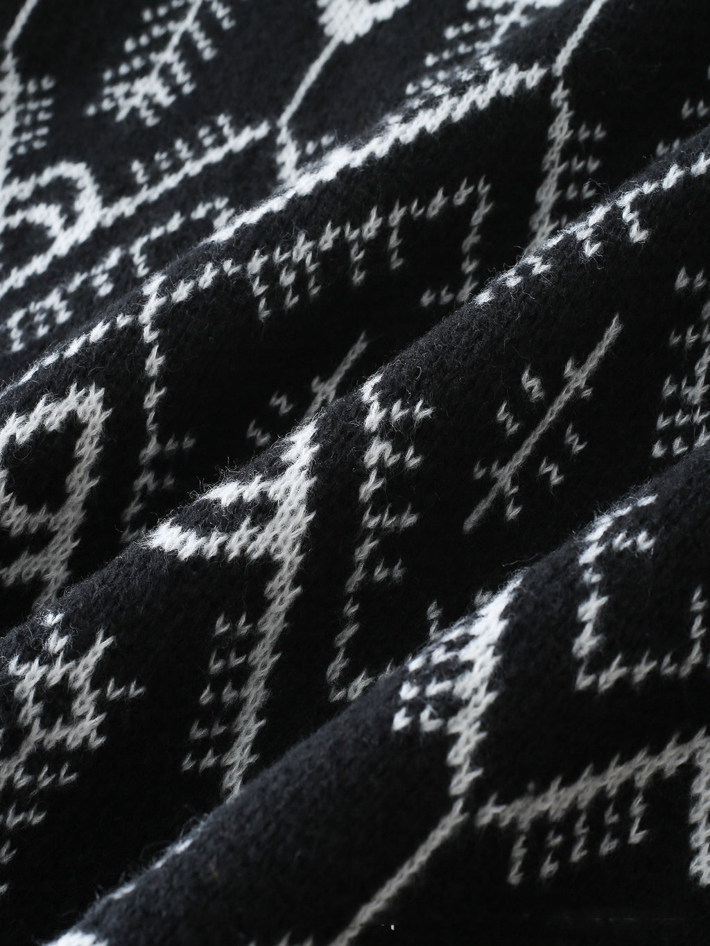 Autumn And Winter Jacquard Retro Diamond sweater