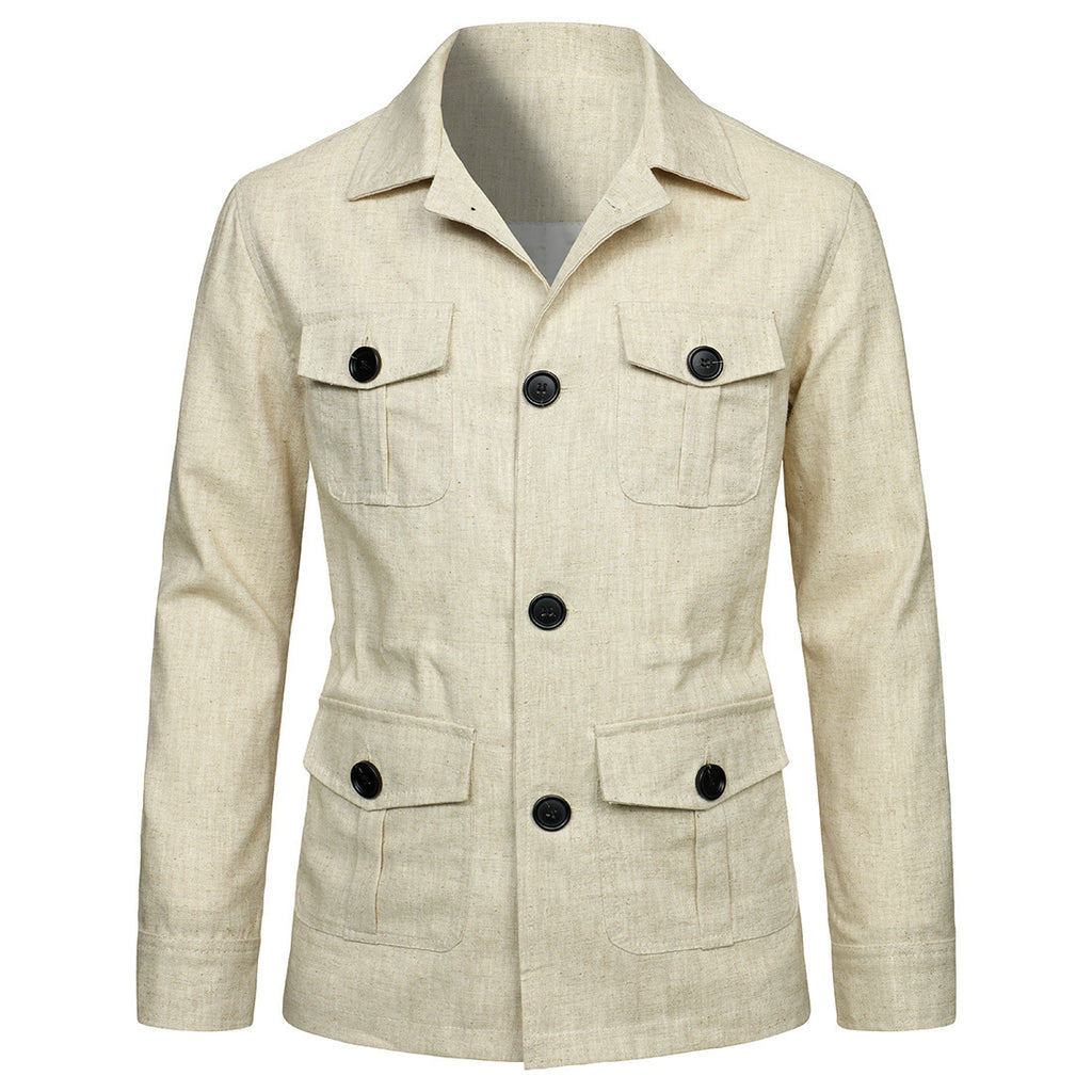 Linen Jacket British Retro Gentry
