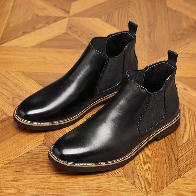 Autumn And Winter Plus Size Chelsea Boots Double Elastic boots