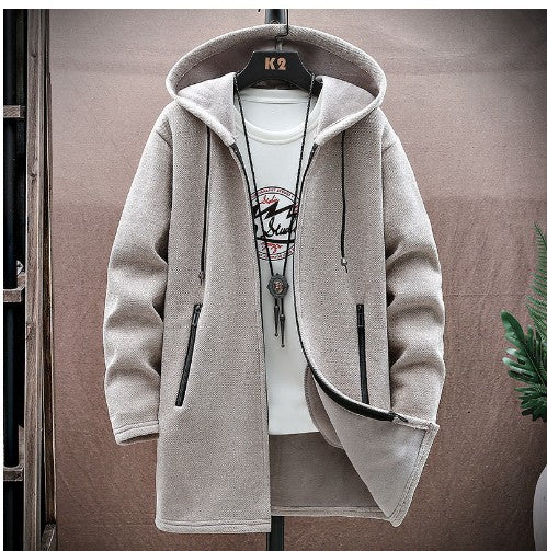 Men's Chenille Hooded Cardigan Sweater