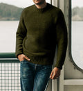 Men's Pullover Winter Casual Solid Color Round Neck Knitted sweater