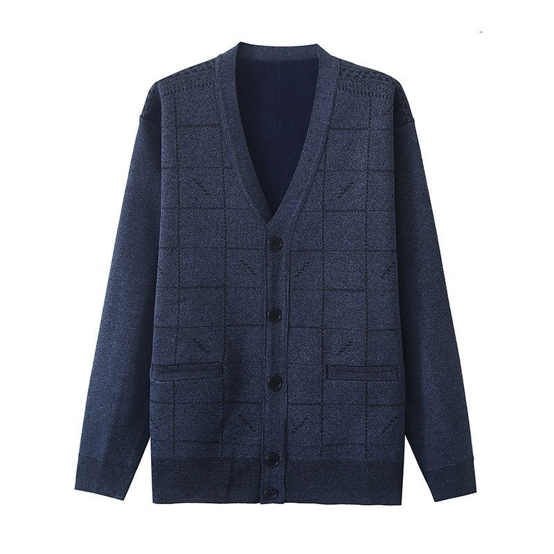 Spring And Autumn Men's Long Sleeve Plus-sized Oversized Sweater