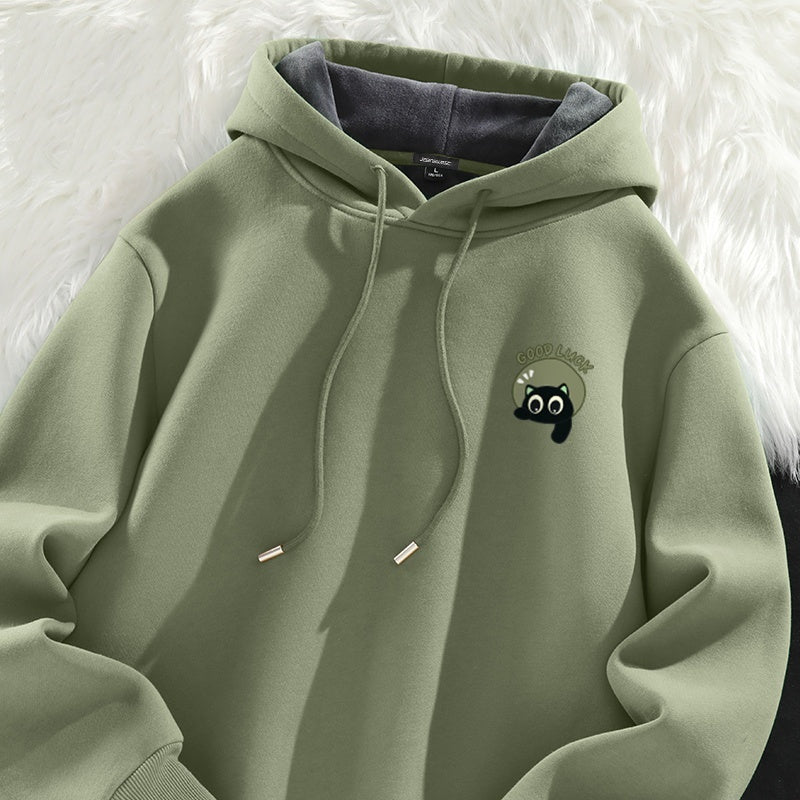 Velvet Padded Thickened Hooded Jacket