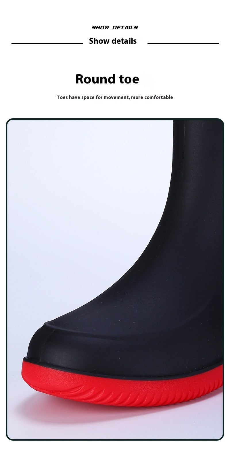 Outerwear High Non-slip Drawstring Rain Boots