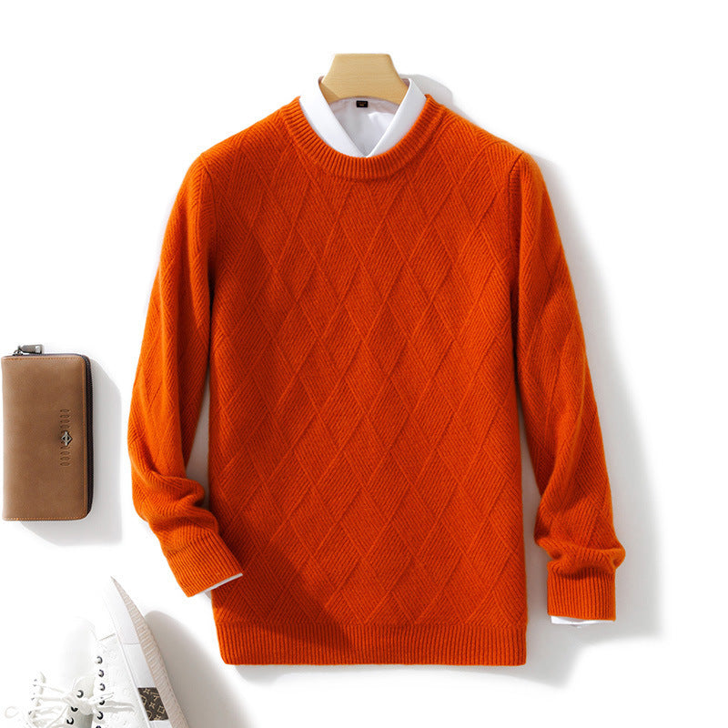 Loose Round Neck Casual Thickening Knitted Bottoming sweater