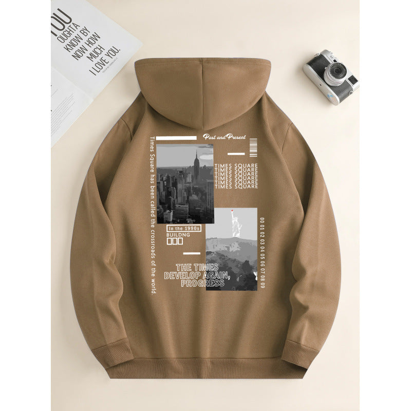 Men's Hooded Casual Daily Drawstring hoodie
