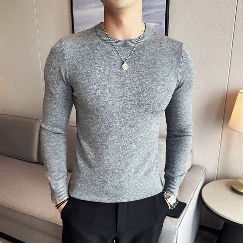 Anti-Pilling Round Neck Sweater For Men