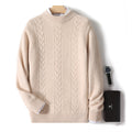 Autumn And Winter Men's Pure Wool Half Turtleneck Thickened Sweater