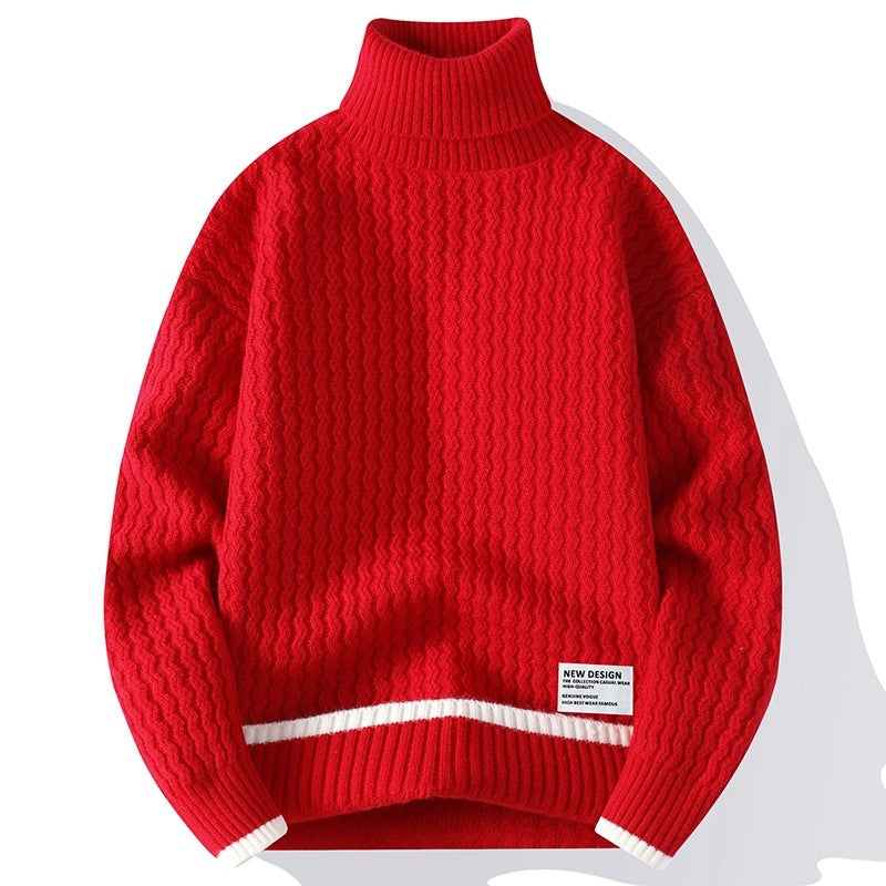 Mock Neck Sweater Men