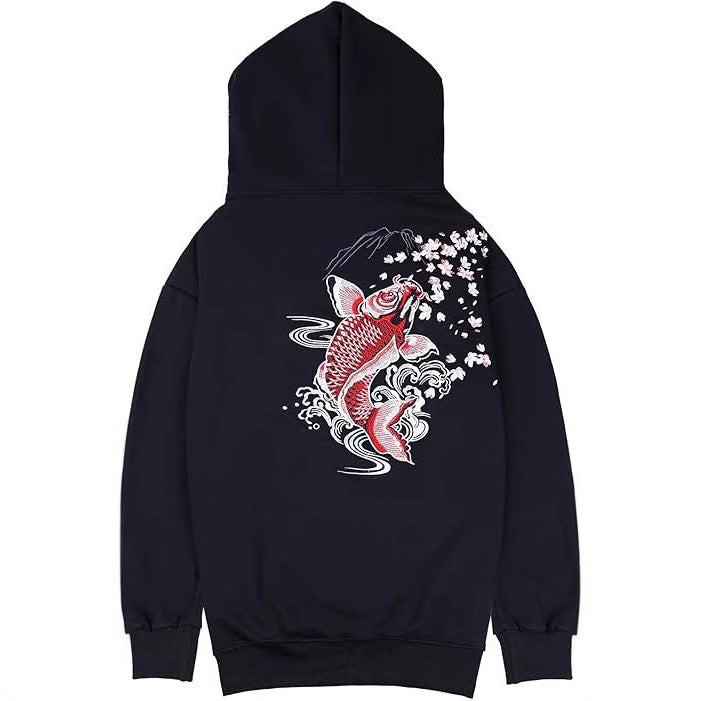 Men's Dragon Printed Heavy Pattern Hoodie
