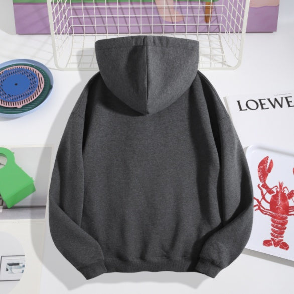 Fleece Hooded Sweatshirt With Rope