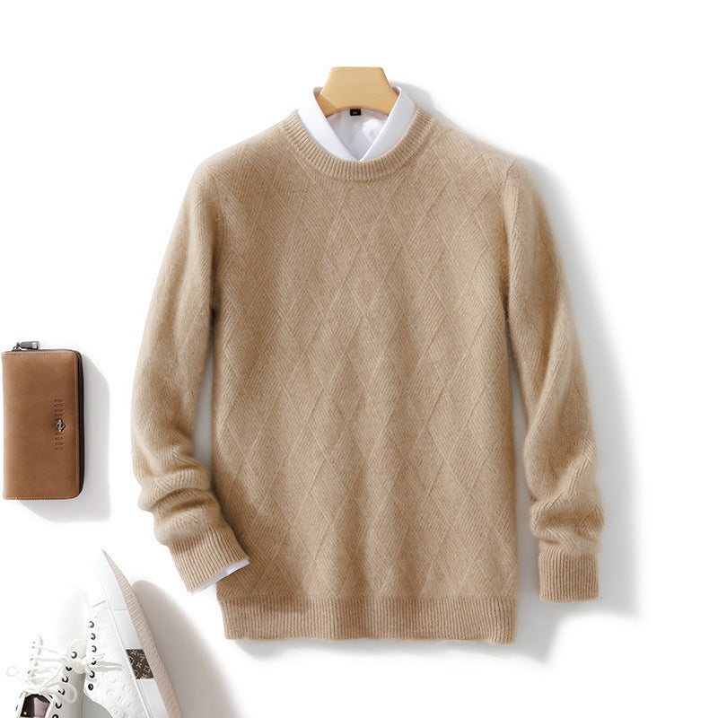 Loose Round Neck Casual Thickening Knitted Bottoming sweater