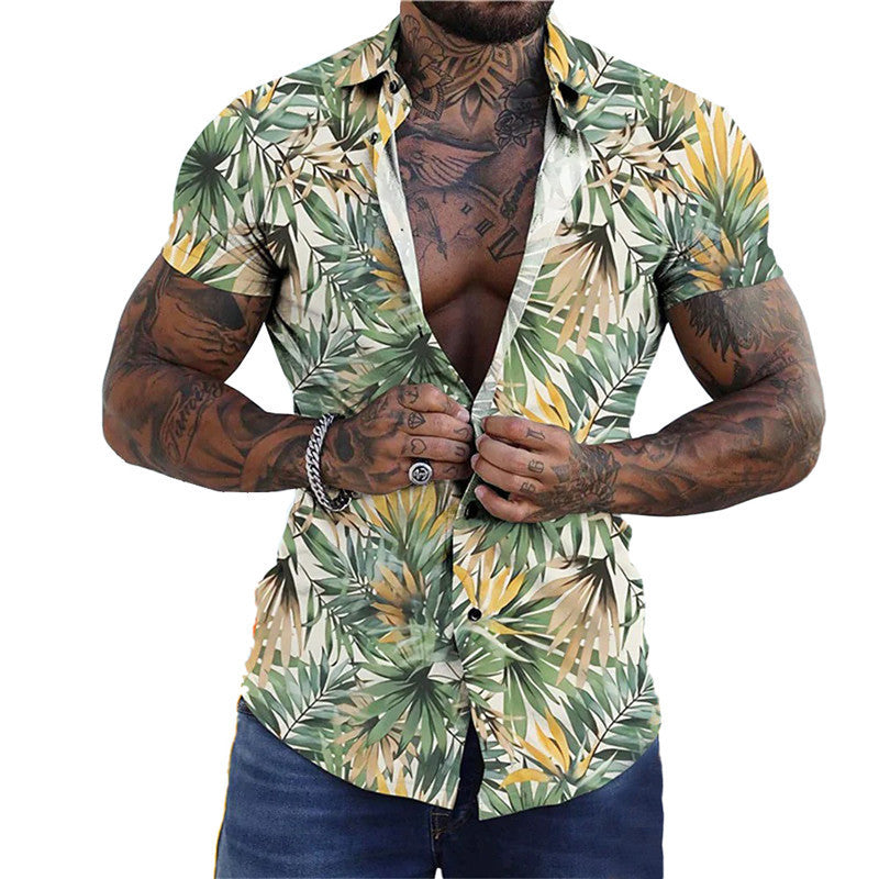 Summer Loose Short Sleeve Lapel Shirt