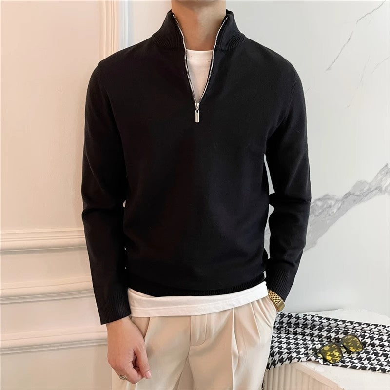 Men's Solid Color Knitwear Sweater