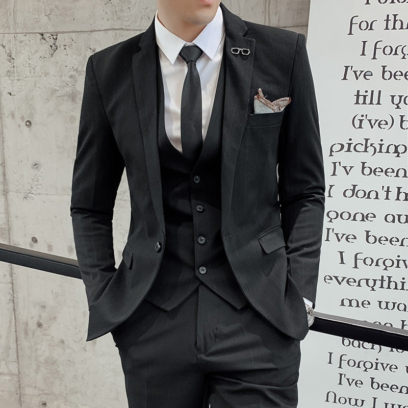 Men's Korean Style Small Suit Professional Business Suit