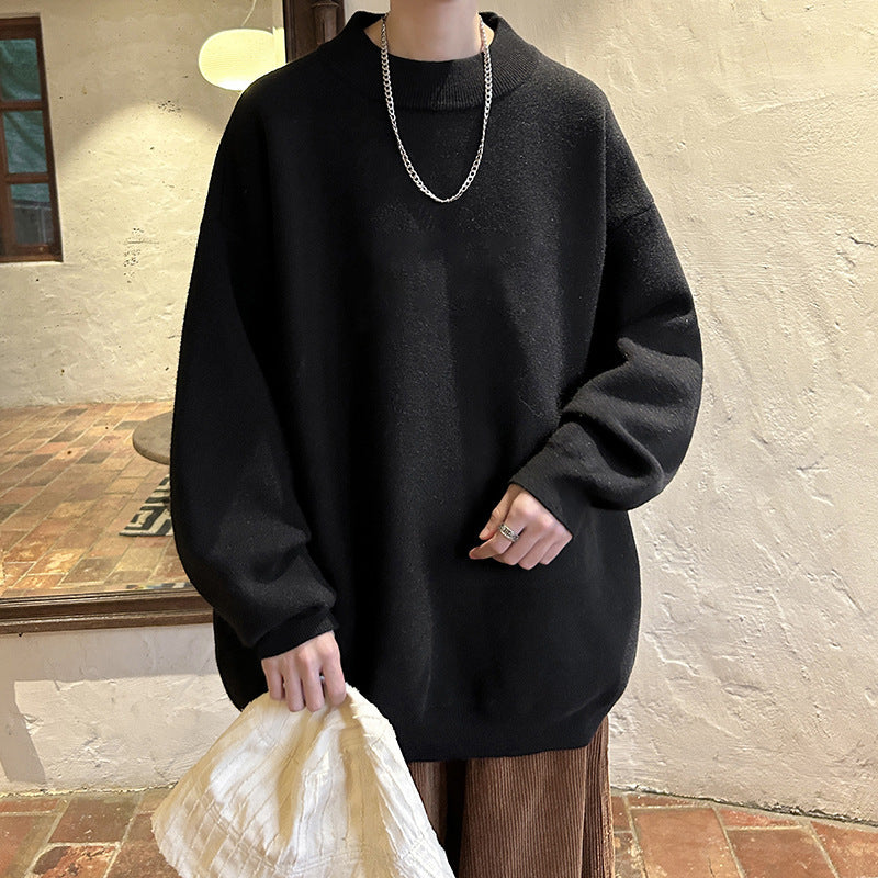 Spring And Autumn Loose And Idle Solid Color Sweater