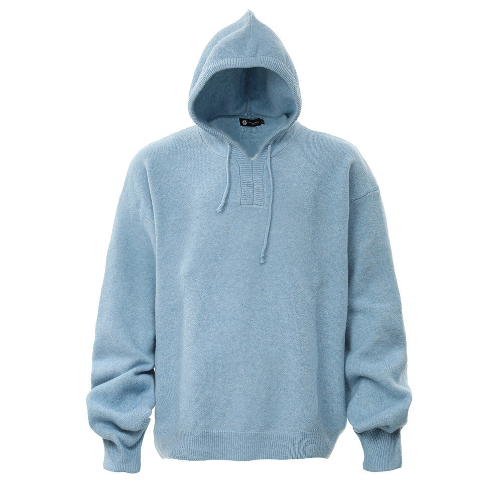 Street Fashion Warm Keeping Solid Color Hoodie