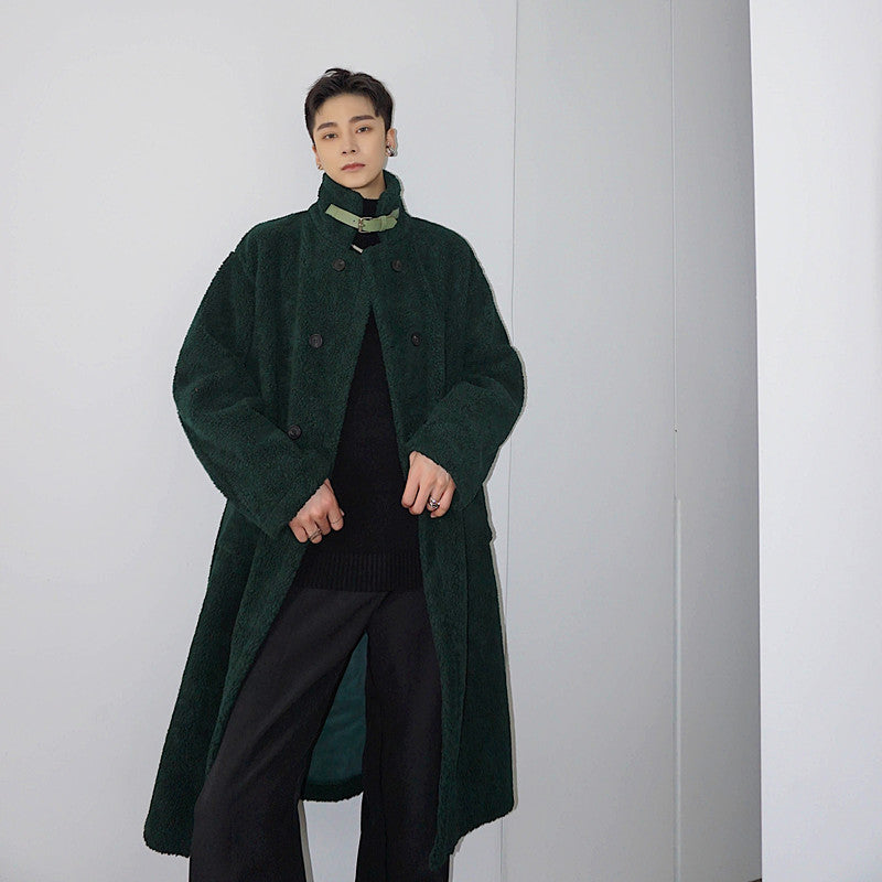 Double Row Button Cashmere Versatile coat