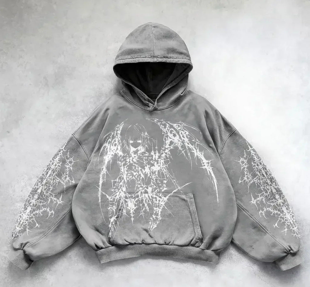 Printed Casual hip hop street Hoodie