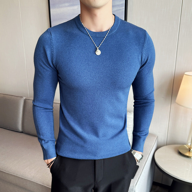 Anti-Pilling Round Neck Sweater For Men