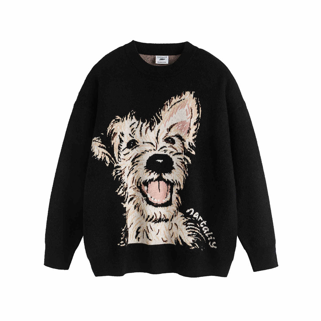 Puppy Sweater Couple Loose And Idle Knitwear sweater