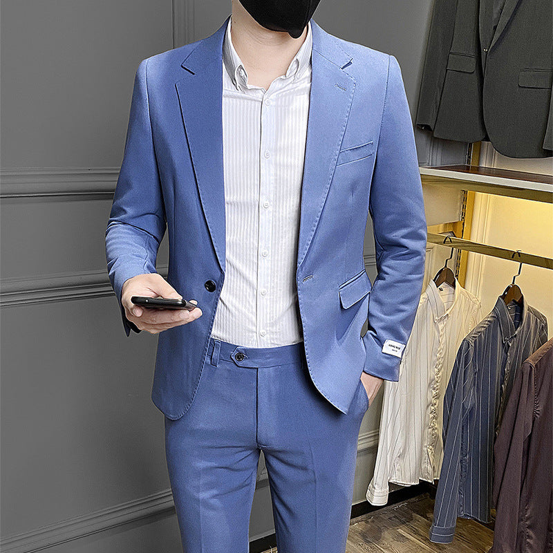 Men's Korean-style Slim Fit Business Casual Suit