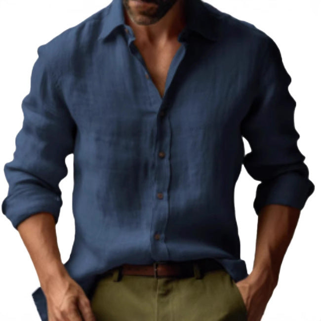 Solid Color Long Sleeve Shirt