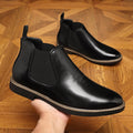 Formal Pointed-toe Leather Boots