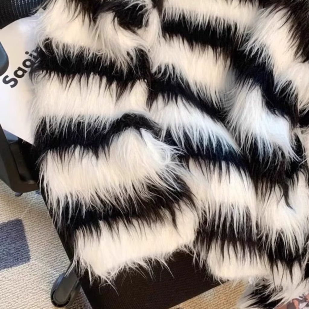 Black And White Striped Sweater For Men