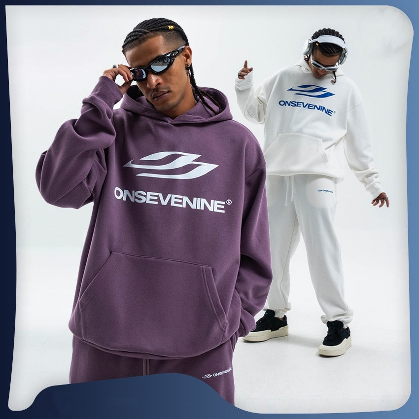 Composite Fleece-lined Printed Hoodie