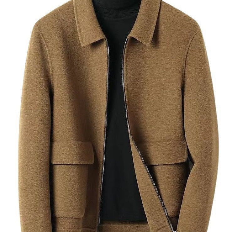 Men's Thickened Double-sided Casual Woolen Coat