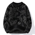 Autumn And Winter Round Neck Loose Sweater Men's Knitted Shirt