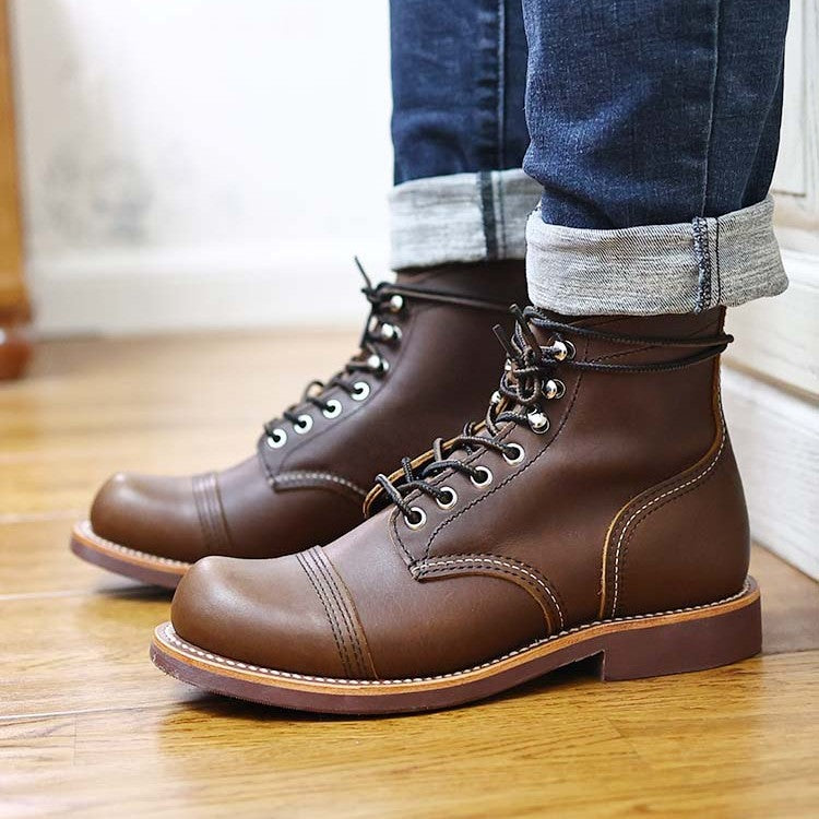 Vintage Work Boots High-top Casual Locomotive boot