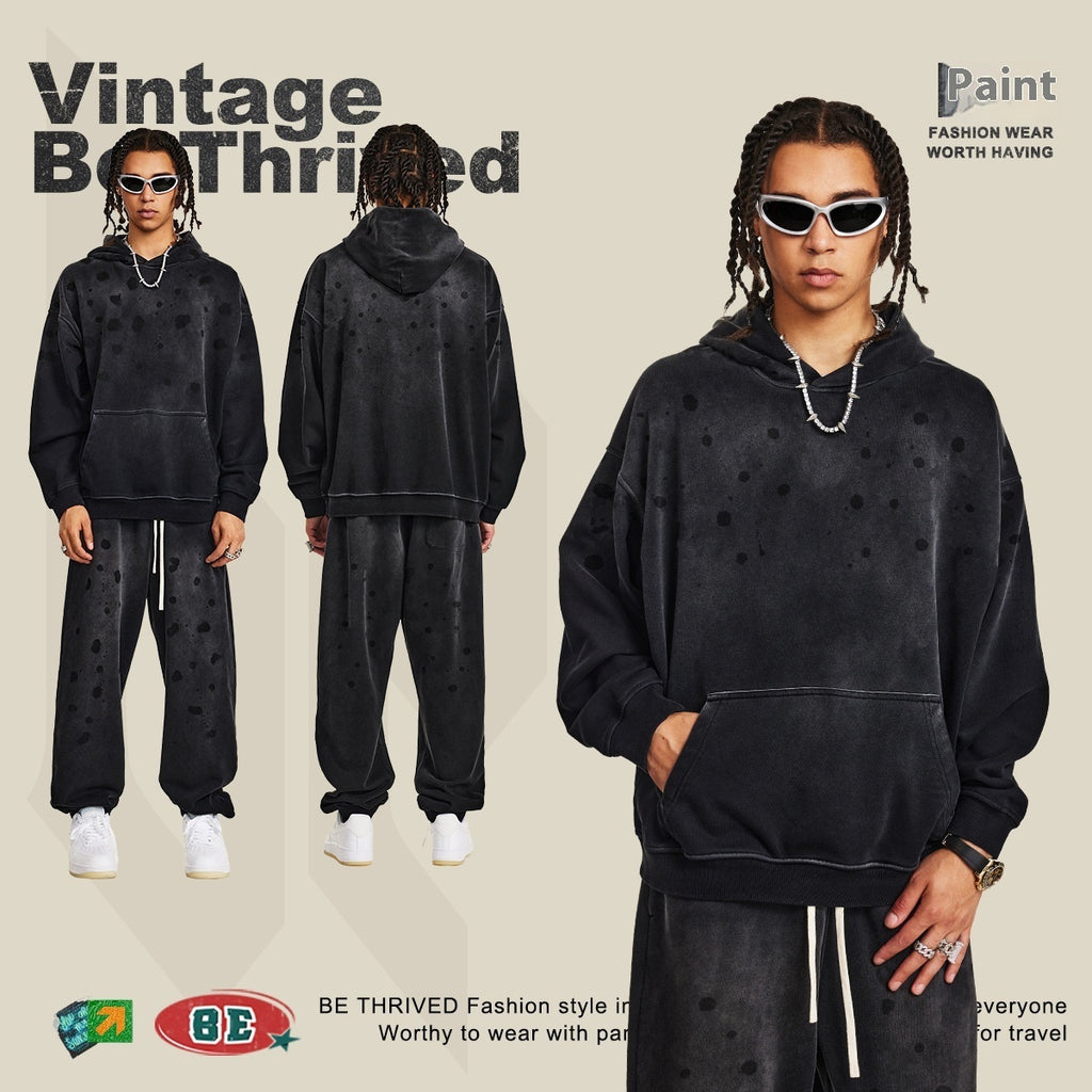 Autumn Heavy Craft High Street Men's hooded sweater