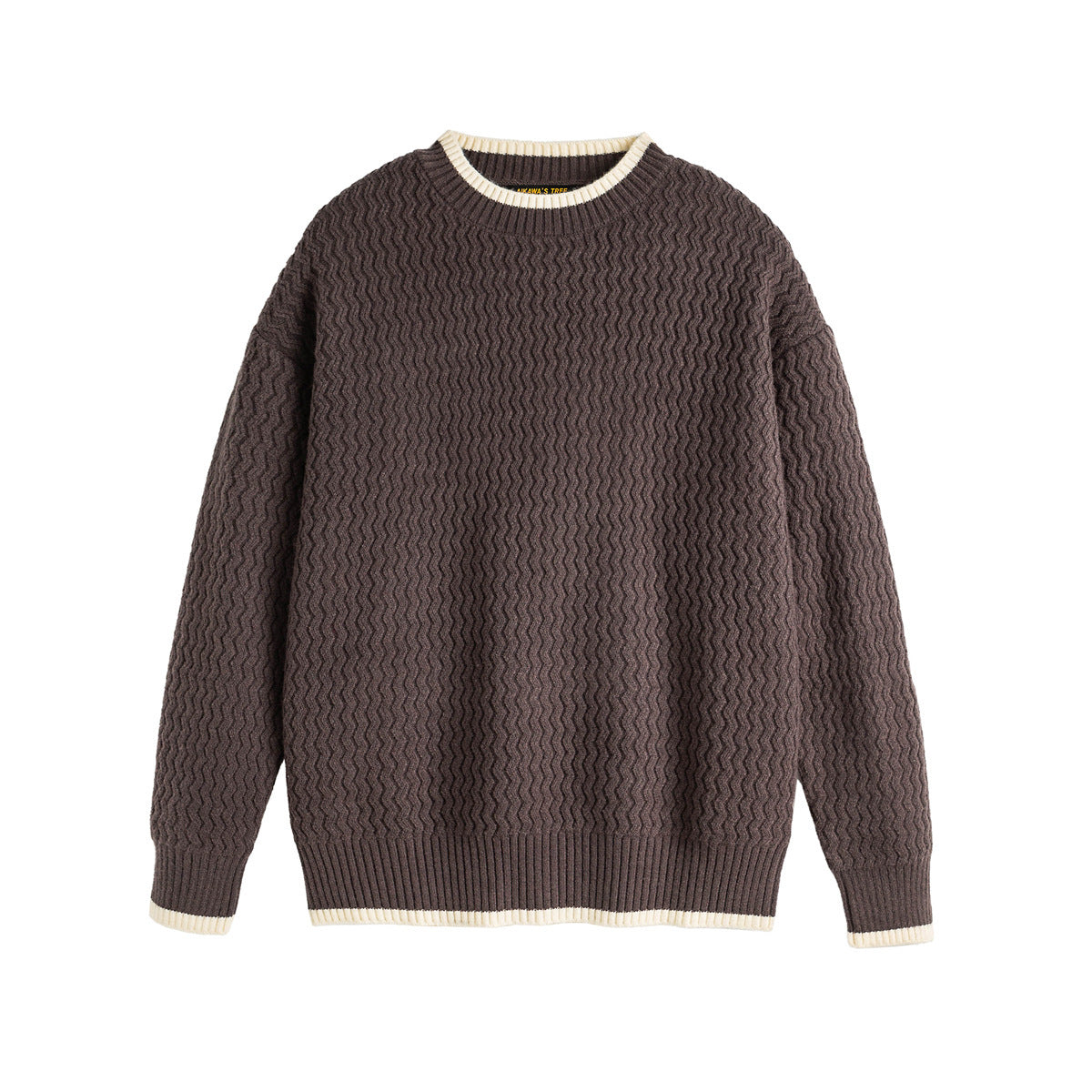 Color-block Crew Neck Sweater Men