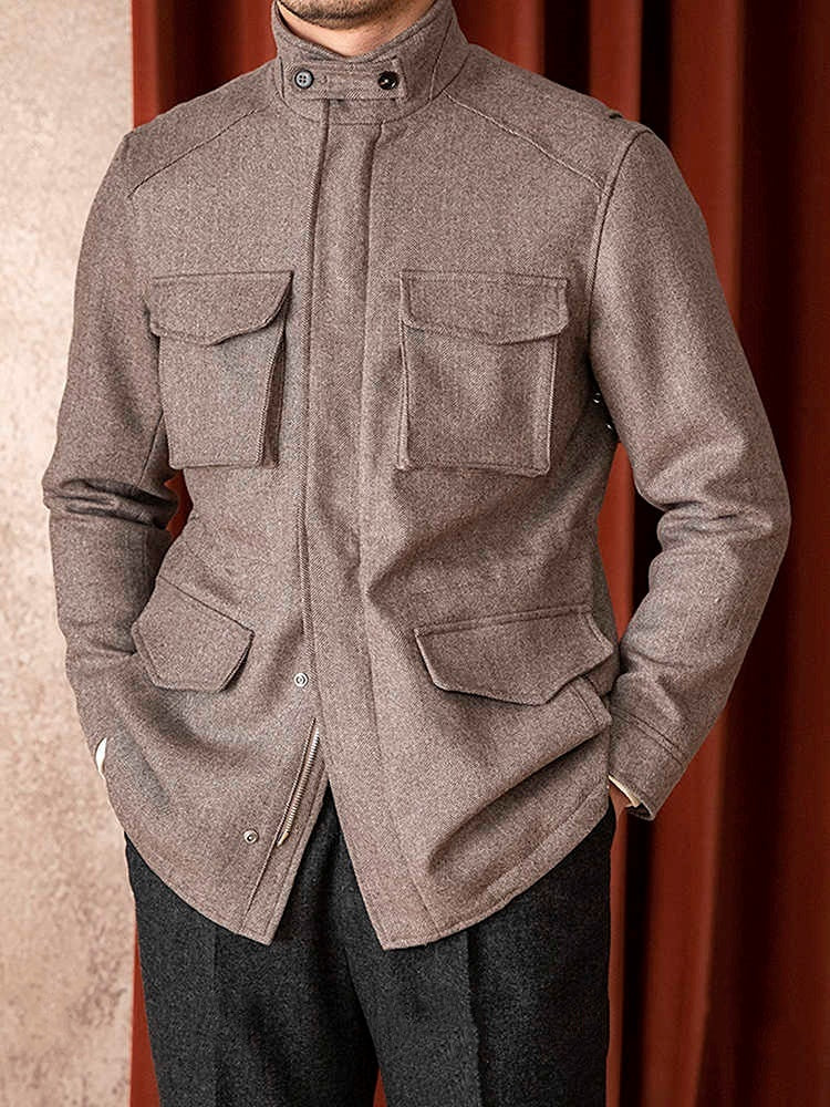 Wool Safari Jacket men