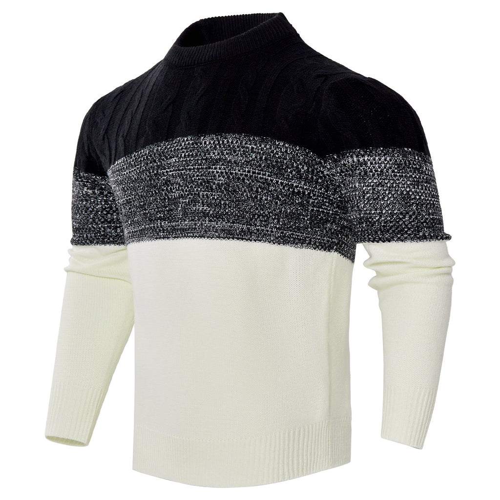 Men's Knitted Long-sleeved Pullover sweater