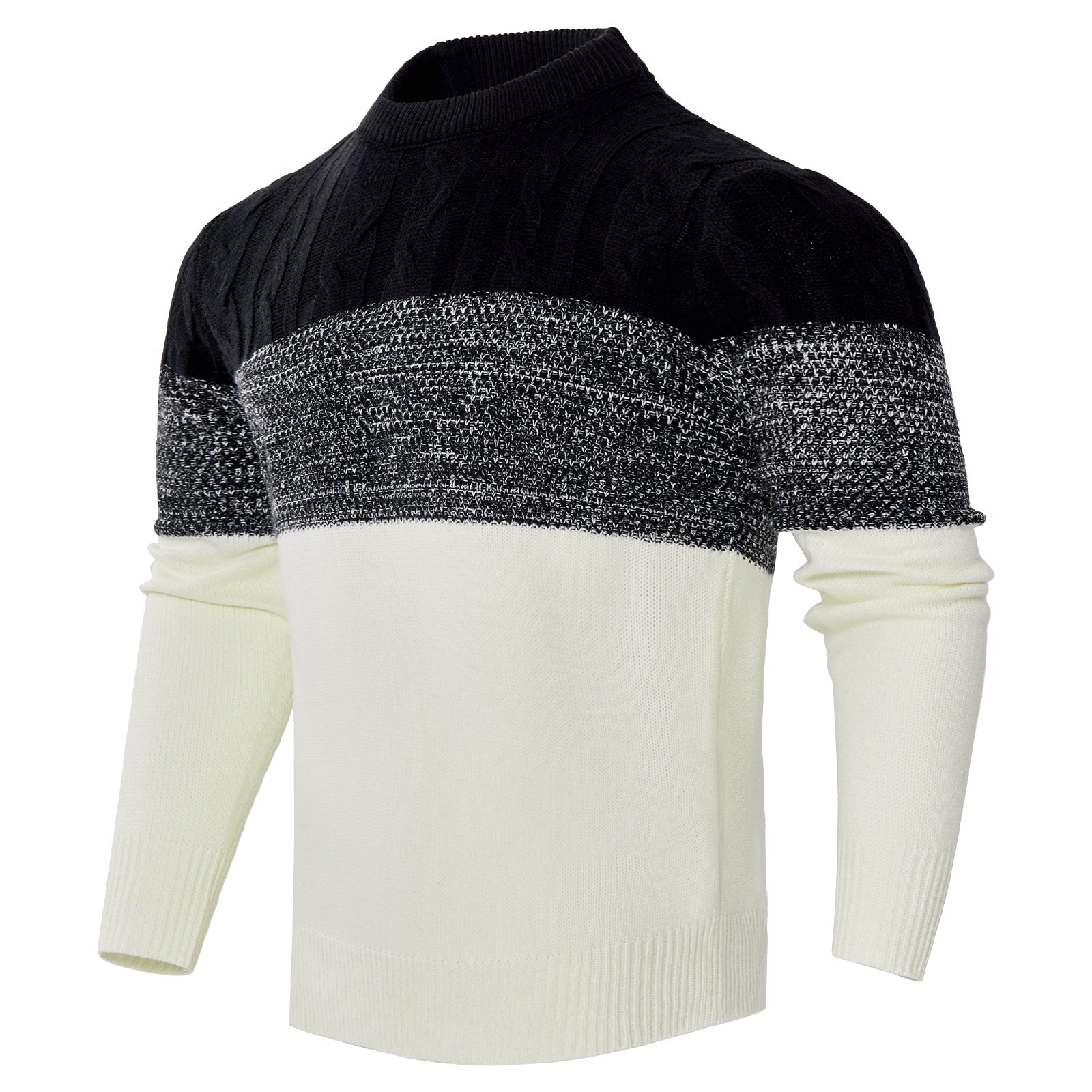 Men's Knitted Long-sleeved Pullover sweater