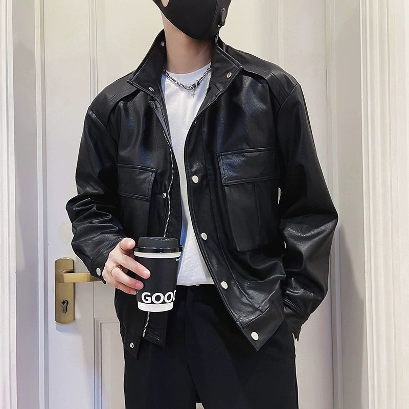 Spring And Autumn Pilot Leather Jacket Men