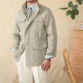 Cotton And Linen Stand-up Collar Cinched M65 Safari Jacket