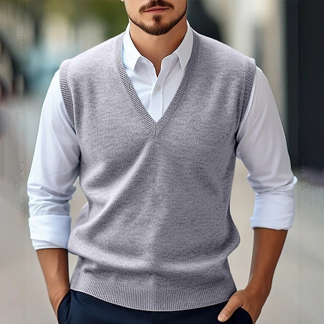 Men's Sleeveless Sweater Vest