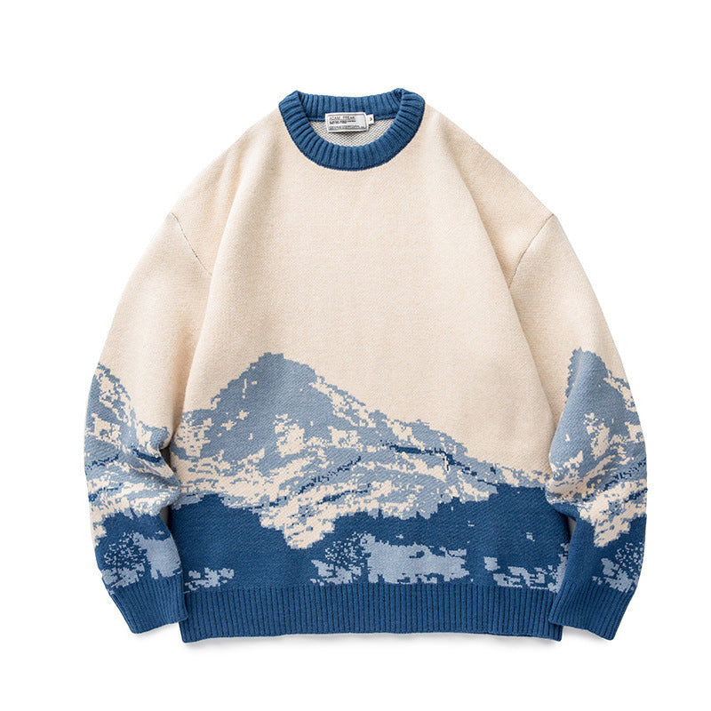 Snow Mountain Gradient Sweater