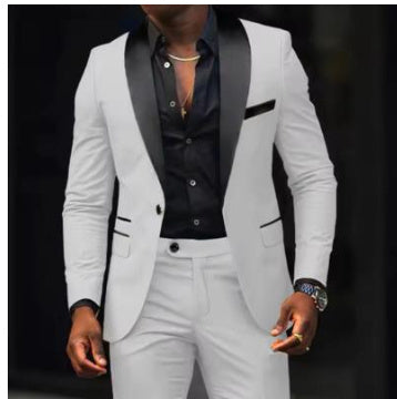 Autumn Men's Business Casual Slim-fitting Suit Two-piece Suit