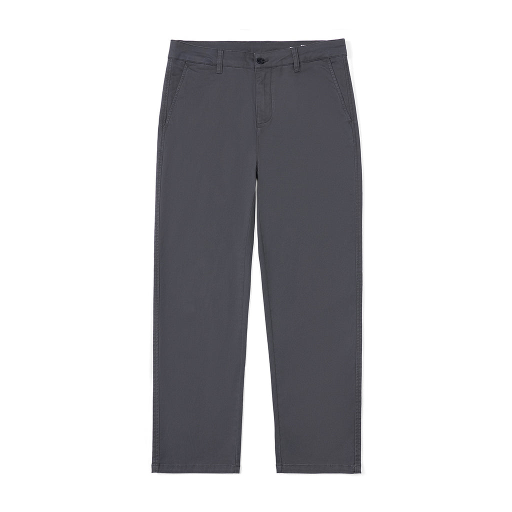 Men's Business Solid Color Stretch Cotton Cropped Pants