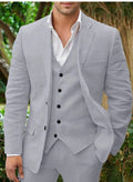 Linen Business Casual Suit Men's Suit Wedding Banquet